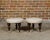 English Mahogany Stools with 19th Century Turned Legs on Casters, a Pair For Sale - Image 4 of 9