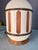 1950s Vintage Mid Century Jug Cream & Wood Table Lamp For Sale - Image 5 of 7