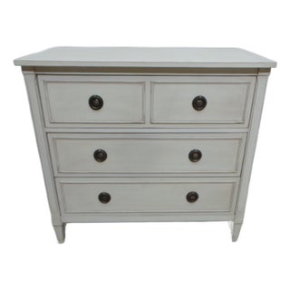 Gustavian Style Deep Drawer 3 Drawer Chest of Drawers For Sale