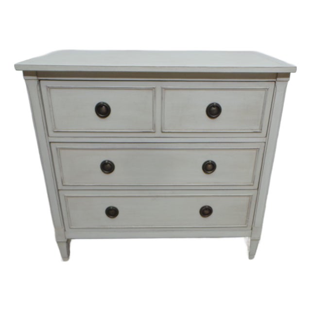 Gustavian Style Deep Drawer 3 Drawer Chest of Drawers For Sale