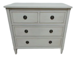Gustavian Style Deep Drawer 3 Drawer Chest of Drawers