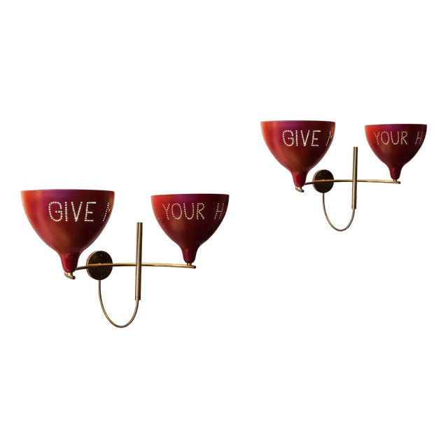 Give Me Your Hand Wall Lights by Diego Mardegan, 2000s, Set of 2 For Sale