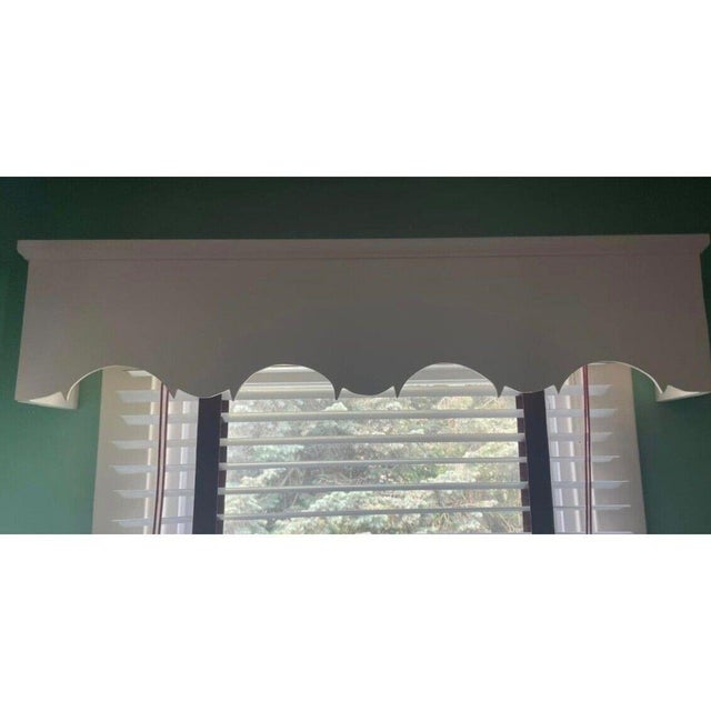 Vintage Handmade Farm House Cottage Window Cornice Valance Wood For Sale In Pittsburgh - Image 6 of 6