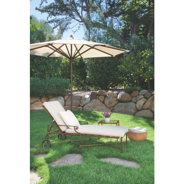 Brown Jordan Venetian Motion Lounge Chair, Mica frame with Fusion Neptune fabric For Sale In Jacksonville, FL - Image 6 of 11