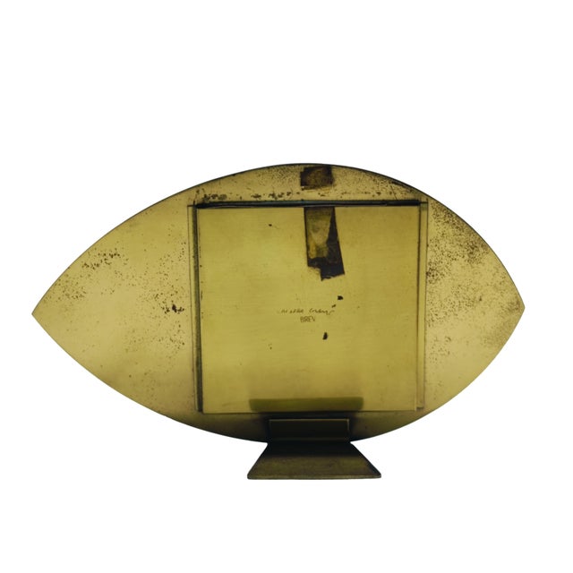 Brass Ellisse Photo Frame from Gabriella Crespi, Italy, 1970s For Sale - Image 4 of 6