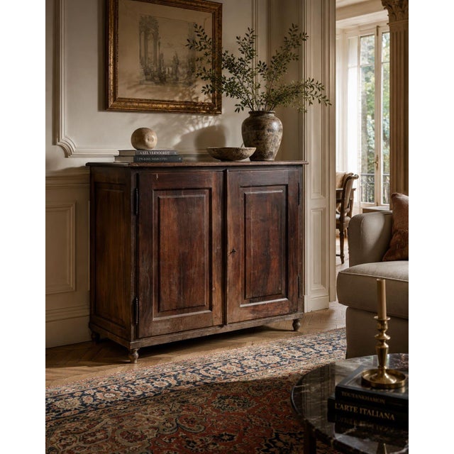 Antique Walnut Sideboard with Drawers, Italy, 1830s For Sale - Image 6 of 7
