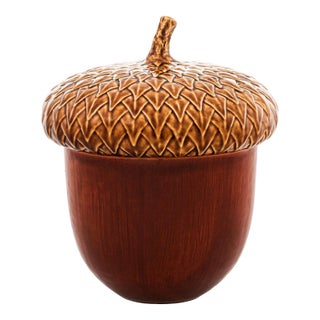 Bordallo Pinheiro Gudrun by Claudia Schiffer Large Acorn Box, 11.75" For Sale