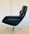 Mid-Century Danish Black Leather Swivel Chair from Dux For Sale - Image 14 of 18