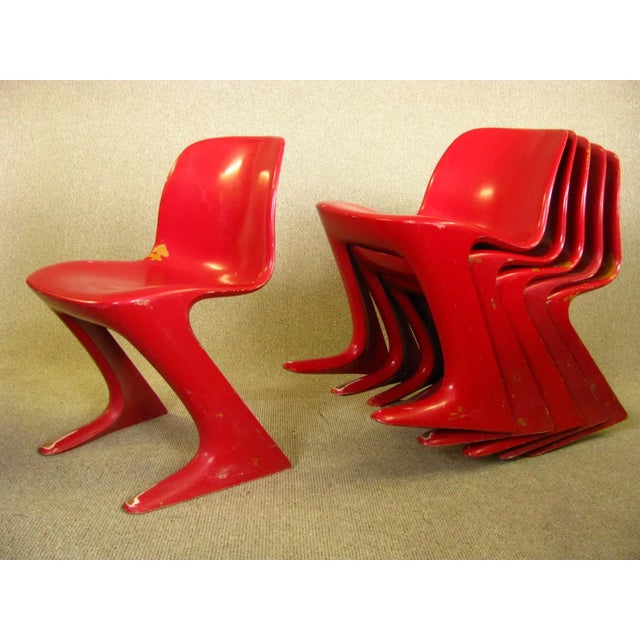 Z Chairs by Ernst Moeckel & Siegfried Mehl for VEB Petrochemisches Kombinat Schwedt, 1960s, Set of 6 For Sale - Image 10 of 11