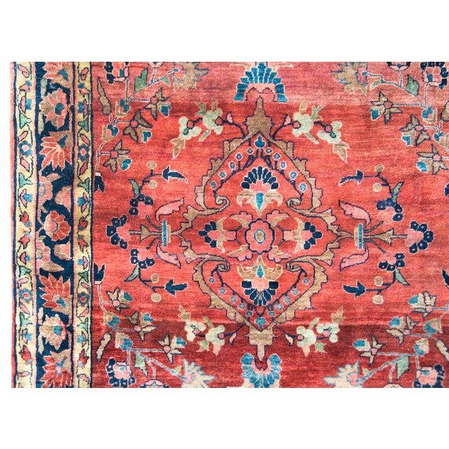 Early 20th Century Persian Sarouk Mohajeran Rug For Sale - Image 10 of 14