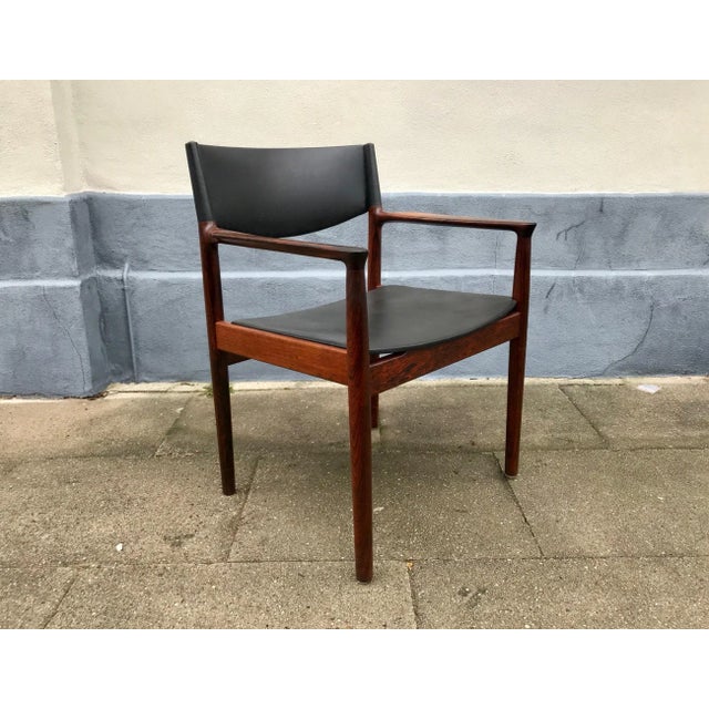 Wood Danish Rosewood Erika Armchair by Erik Wørts for Vamo, 1960s For Sale - Image 7 of 7
