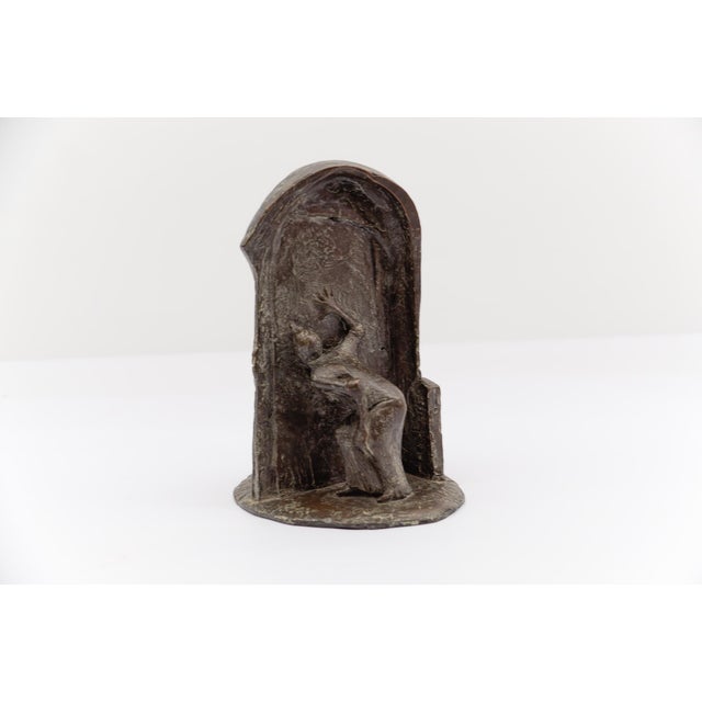 B.G., Figurative Artists Bronze of a Keyhole Door Scene 1991 1/7, 1960s, Bronze For Sale - Image 18 of 18