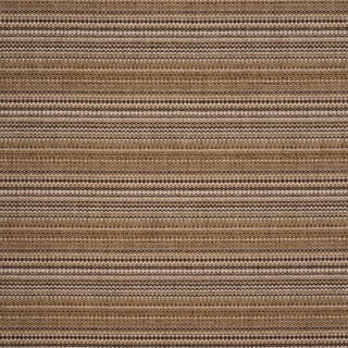 Schumacher Sabine Performance Stripe Fabric In Sepia For Sale
