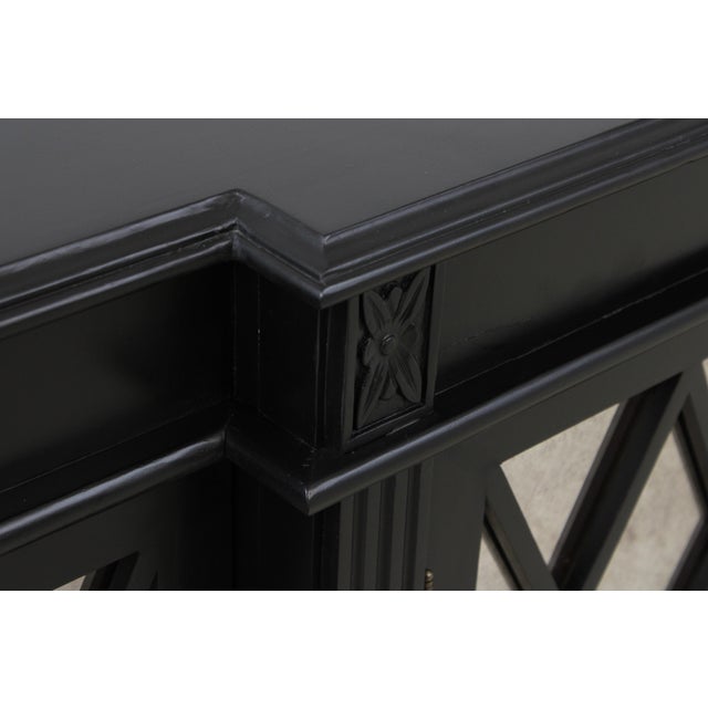 Ballard Designs Mirror Door Black Tv Console Cabinet For Sale In Philadelphia - Image 6 of 16