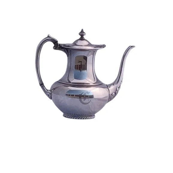 English Vintage Georgian Teapot Hollowware Goose Neck Silver Plate by Community Plate For Sale - Image 3 of 8