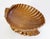 Large Hand-Carved Olive Wood Clam Shell Bowl, Italy, 1930s For Sale - Image 6 of 8