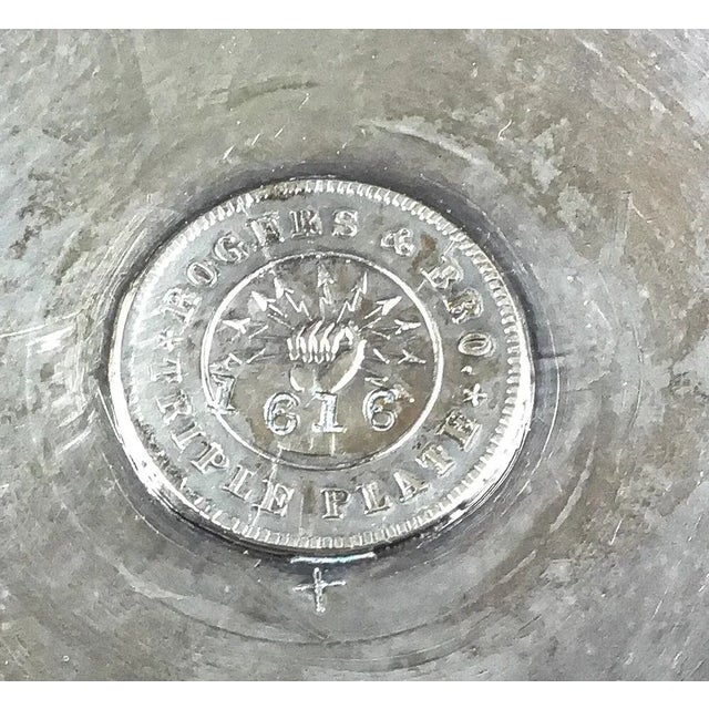 Antique Rogers Bros Wine Vessel Silver Plate Stemware For Sale - Image 11 of 12