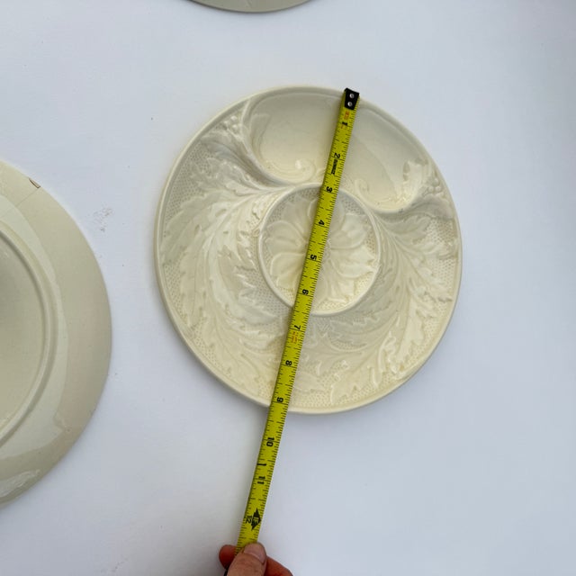 Mid 20th Century 20th Century Gien Majolica Earthenware Artichoke Plates- Set of 4 For Sale - Image 5 of 13