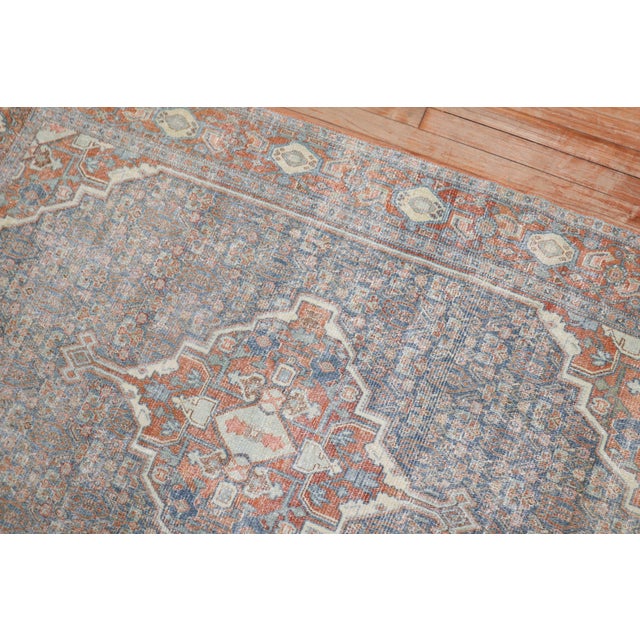 Antique Zabihi Collection Persian Senneh Accent Size Rug - 4'3" x 6'2" For Sale In New York - Image 6 of 8