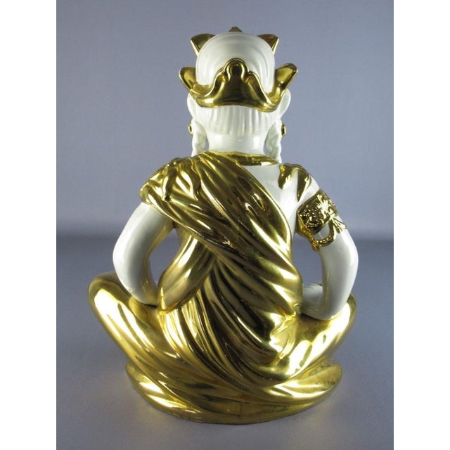 Porcelain & Gilt Sculpture of Buddha from San Marco, 1970s For Sale - Image 3 of 11