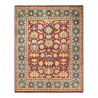Mogul, One-of-a-Kind Hand-Knotted Area Rug in Red, 8' 1" x 10' 6" For Sale