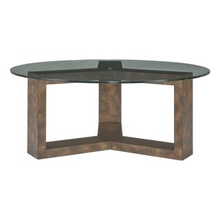 Ignis Round Glass Coffee Table For Sale