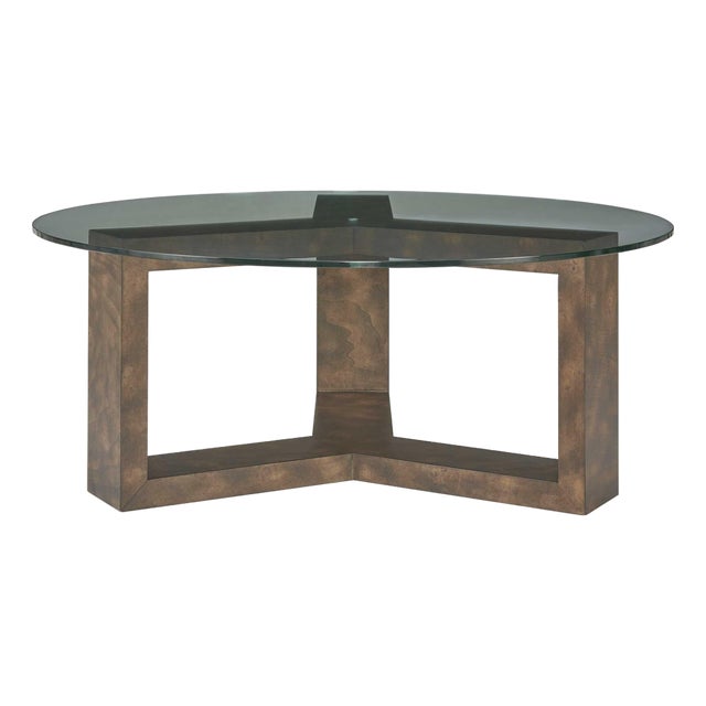 Ignis Round Glass Coffee Table For Sale