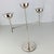 Incredible rare vintage Knut and Marianne Hamburg marked, metal silver colored three arm candle holder. Have never seen...