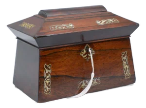 Regency Sarcophagus Jewellery Box in Rosewood, 1820