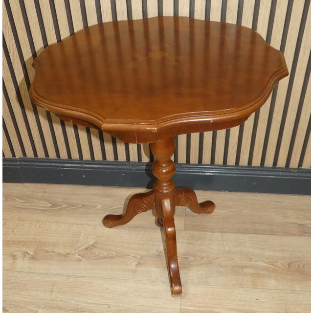 Light Round Side Table For Sale - Image 12 of 12