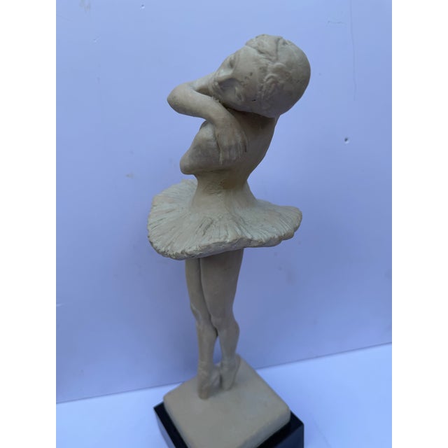 Postmodern Vintage 1985 Austin Productions "On Point" Ballerina Sculpture by Klara Sever For Sale - Image 3 of 12