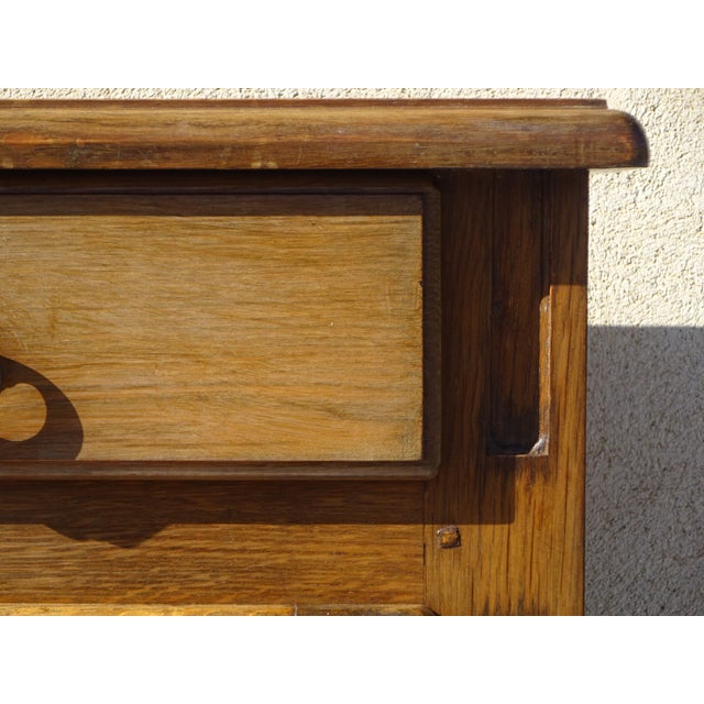 1970s Small Oak One-Door Jam Buffet, 1970s For Sale - Image 5 of 18