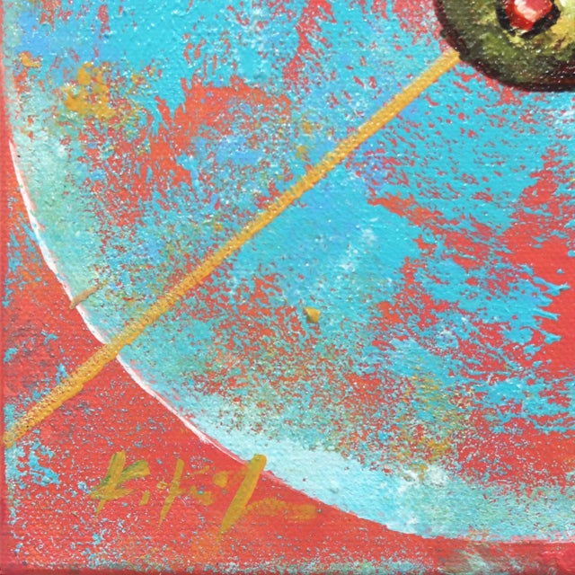 In the Pink Martini - Cocktail Painting on Canvas - Original Artwork by Kathleen Keifer For Sale - Image 4 of 8
