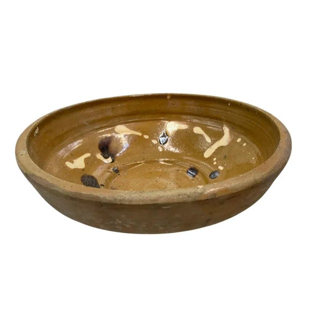 Antique Hungarian Folk Art Decorative Bowl For Sale - Image 4 of 6