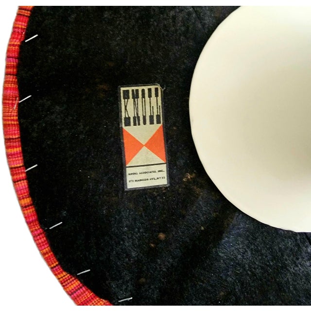 1950s Magnificent Set of Four Original Eero Saarinen Knoll Tulip Swivel Stools Professionally Restored With Knoll / Maharam Fabric For Sale - Image 14 of 14