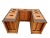 Vintage Art Deco Desk, Waterfall Top, Seven Drawers With Bakelite Pulls, Walnut For Sale - Image 12 of 12