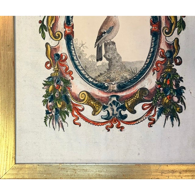 Early Bird Print in a Giltwood Frame, Signed by a Connecticut Gallery on Back Side For Sale In New York - Image 6 of 7