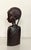 African Vintage African Hand Carved Heavy Ebony Wood Female Bust Sculpture For Sale - Image 3 of 8