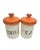 Mid-Century Modern Mid 20th Century Space Age Orange Ceramic Canisters - Set of Four For Sale - Image 3 of 4