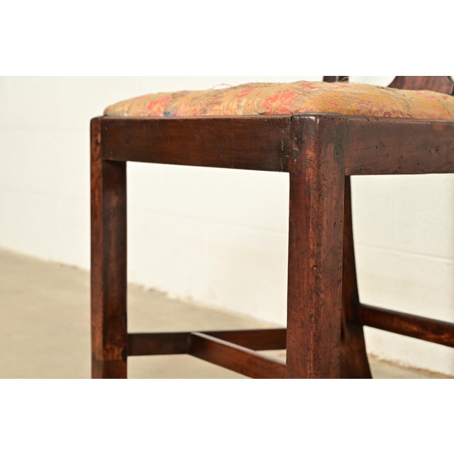 Brown 18th Century Antique Thomas Chippendale Period Carved Mahogany Side Chair or Dining Chair For Sale - Image 8 of 12