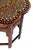originally used as traveling tea tables for the British in India; the scalloped top of rare form centering a large...