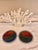 Linda Sarine Designs Handcrafted Abstract Art Glass Candle Plates, Set of 2 For Sale - Image 4 of 10