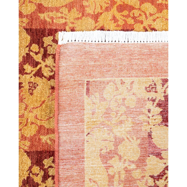 2000 - 2009 Mogul, One-of-a-Kind Hand-Knotted Area Rug - Pink, 9' 2" x 11' 10" For Sale - Image 5 of 8