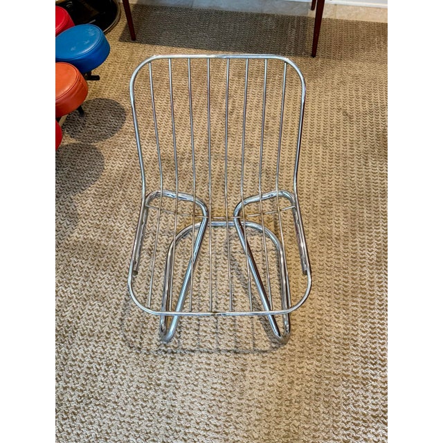 Metal A Space Age Italian Chair in the Style of Gastone Rinaldi, Circa 1970s For Sale - Image 7 of 12