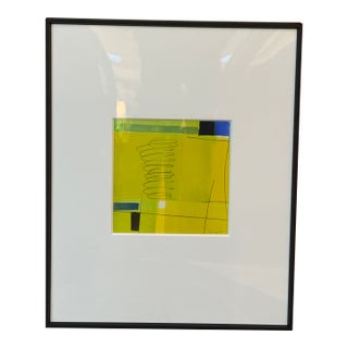 Isabel Wyatt "Yellow Green Colorform" Original Painting, Signed For Sale