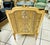 French French Style Gold-Tone Bergere Chair For Sale - Image 3 of 7