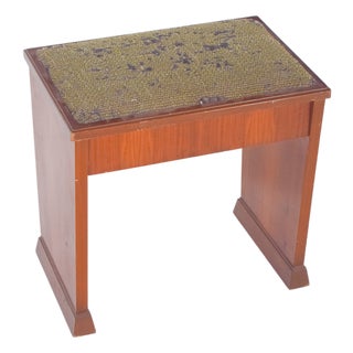 Mid-Century Wooden Piano Bench For Sale