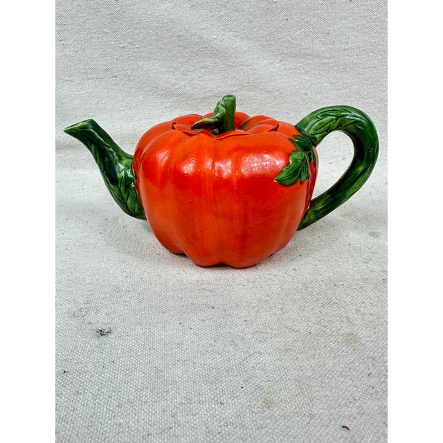 Red Vintage Maruhon Ware Teapot & Cups For Sale - Image 8 of 12