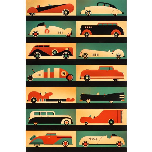 2020 Contemporary Quebec Poster, Cars (Artist Signed) For Sale - Image 4 of 4