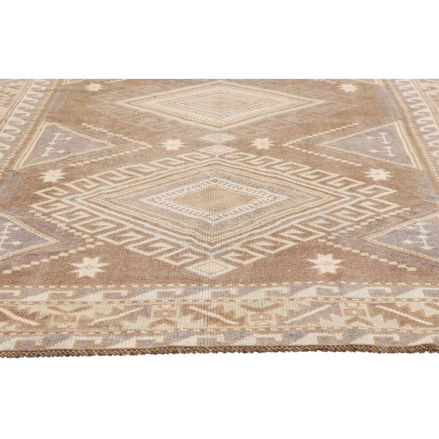 Vintage Turkish Kars Rug, 05'00 X 07'11 For Sale - Image 4 of 10